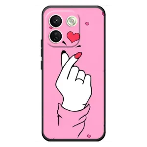 Чехол с принтом для Xiaomi Redmi Note 17 Pro Max (AlphaPrint - Знак сердечка) (Знак Love)