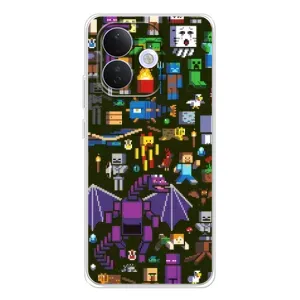 Чохол Майнкрафт на Xiaomi Redmi Note 17 Pro (AlphaPrint) Minecraft (Колаж Майнкрафт)