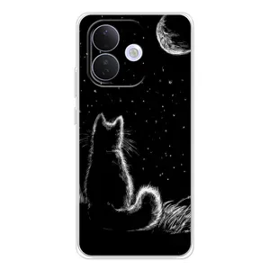 Чехол с принтом для Xiaomi Redmi Note 17 Pro (AlphaPrint) Модные коты