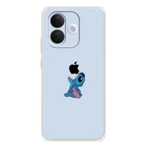 Чехол с принтом Стич на Xiaomi Redmi Note 17 Pro (Stitch apple)