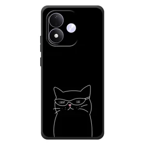 Чехол с рисунком кот на Xiaomi Redmi Note 17 (Равнодушный кот)