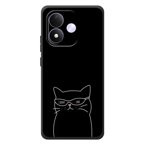 Чехол с принтом «Равнодушный кот» для Xiaomi Redmi Note 17