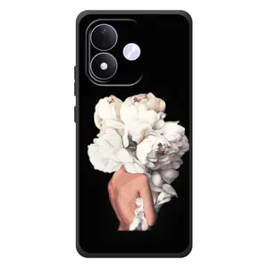 Чехлы (ART) Цветы на Xiaomi Redmi Note 17 (VPrint) (Белые цветы)