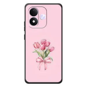 Чохол з розовим принтом для Xiaomi Redmi Note 17 (Букет квітів)