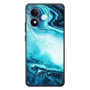 Мраморний чехол на Xiaomi Redmi Note 17 (VPrint) (Блакитний мрамор)