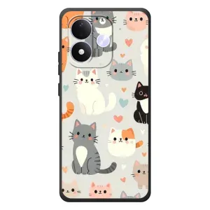 Чехол с рисунком кот на Xiaomi Redmi Note 17 (Коллаж котов)