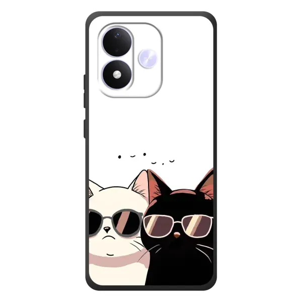Чехол с принтом «Коты в очках» для Xiaomi Redmi Note 17
