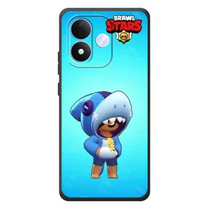 Чехол для Xiaomi Redmi Note 17 Бравл Старс (VPrint) (Леон акула)