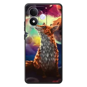 Чехлы с картинкой Лисички для Xiaomi Redmi Note 17 (VPrint) (Лисица в космосе)