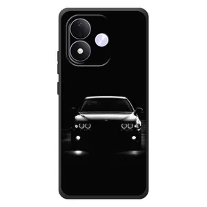 Чехол для Сяоми Редми Ноут 17 - с принтом БМВ (AlphaPrint) (Машина BMW)