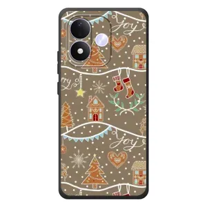 Новорічні, Святкові Чохли для Xiaomi Redmi Note 17 - 2024 год (Новорічні пряники)
