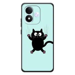 Чехол с принтом для Xiaomi Redmi Note 17 (AlphaPrint) Модные коты (Падающий кот)