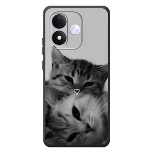 Чехол с рисунком кот на Xiaomi Redmi Note 17 (Пара котов)