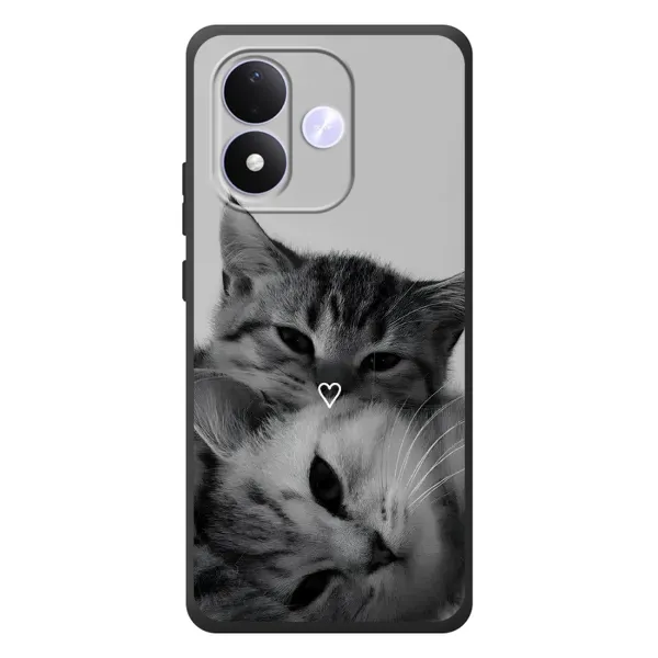 Чехол с принтом «Пара котов» для Xiaomi Redmi Note 17