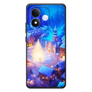 Рождественские Чехлы для Xiaomi Redmi Note 17 (VPrint) (Рождественский город)