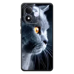 Чохли з Котиками для Xiaomi Redmi Note 17 (VPrint) (Сірий Кіт)