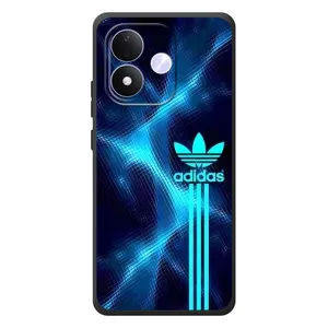 Чехлы Адидас для Xiaomi Redmi Note 17 (AlphaPrint) (Синий Адидас)
