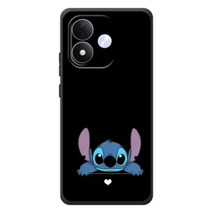Чехол с принтом Стич на Xiaomi Redmi Note 17 (Стич на черном)