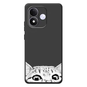 Чехол на Сяоми Редми Ноут 17 с Котами (VPrint) (Выглядывает кот)
