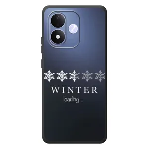 Зимние Чехлы для Сяоми Редми Ноут 17 - прозрачный фон (Winter loading)