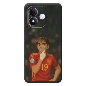 Чехол с футболистом Ламин Ямаль Xiaomi Redmi Note 17 (Ямаль аниме)
