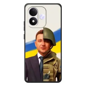 Чохол для Xiaomi Redmi Note 17 (AlphaPrint - с принтом Зеленського) (Зеленский солдат)