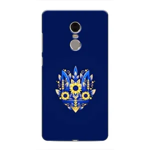 Чехлы для Xiaomi Redmi Note 4 Укр. Символика (AlphaPrint) (Цветочный Герб)