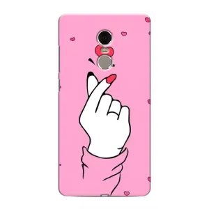 Чохол з принтом для Xiaomi Redmi Note 4 (AlphaPrint - Знак сердечка)