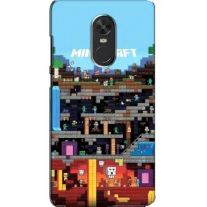 Чохол Майнкрафт на Xiaomi Redmi Note 4X (AlphaPrint) Minecraft (фон Minecraft)
