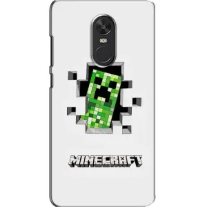 Чохол Майнкрафт на Xiaomi Redmi Note 4X (AlphaPrint) Minecraft (кріпер Майнкрафт)