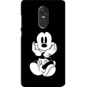 Эксклюзивный чехол для Xiaomi Redmi Note 4X (AlphaPrint - Мультяшные) (Микки на черном)