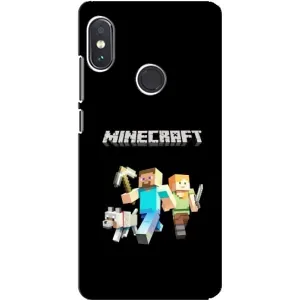 Чохол Майнкрафт на Xiaomi Redmi Note 5 Pro (AlphaPrint) Minecraft (герої Minecraft)