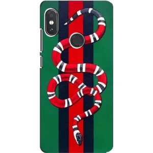 Чехлы ГУЧЧИ для Сяоми Редми Ноут 5 Про (AlphaPrint) (Gucci змия)