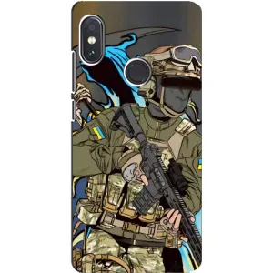 Чехлы с картинкой ЗСУ для Xiaomi Redmi Note 5 Pro (AlphaPrint) (Воїн ЗСУ)
