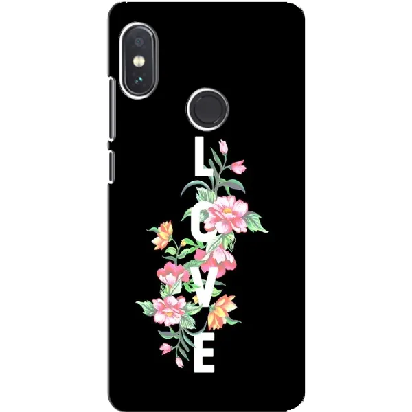 Чехол с принтом «Цветы LOVE» для Xiaomi Redmi Note 5