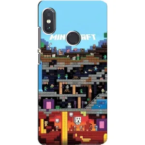 Чохол Майнкрафт на Xiaomi Redmi Note 5 (AlphaPrint) Minecraft (фон Minecraft)