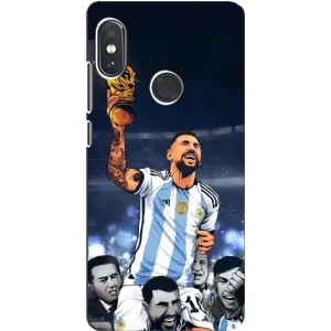 Чохли для Xiaomi Redmi Note 5 (Leo чемпіон) (AlphaPrint) (Мессі з кубком)