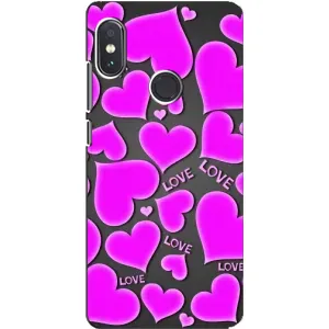 Чехлы для любимой на Сяомі Редмі Нот 5 (VPrint) (Pink hearts)
