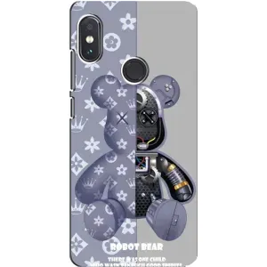 Крутые Чехлы Луи Виттон для Xiaomi Redmi Note 5 (AlphaPrint) (Робот Мишка)