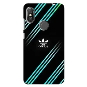 Чехлы Адидас для Xiaomi Redmi Note 6 Pro (AlphaPrint) (Адидас с полосами)