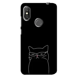 Чохол з малюнком кіт на Xiaomi Redmi Note 6 Pro (Байдужий кіт)