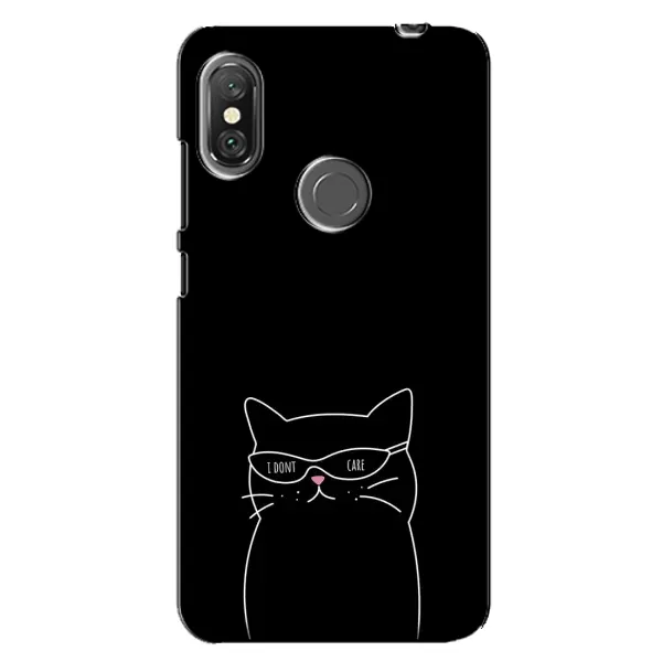 Чохол з принтом «Байдужий кіт» для Xiaomi Redmi Note 6 Pro
