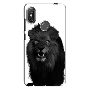 Чохли з картинкою животних Xiaomi Redmi Note 6 Pro (Чорний ЛЕВ)