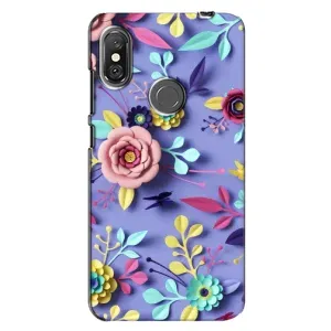 Чехлы с Цветами для Xiaomi Redmi Note 6 Pro (VPrint) (Цветочный дизайн)
