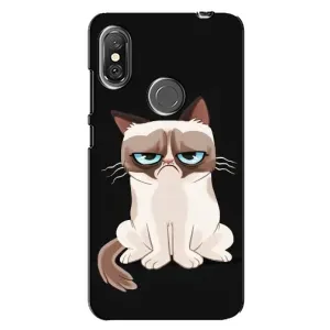 Чохол з принтом для Xiaomi Redmi Note 6 Pro (AlphaPrint) Модні коти (Сумний кіт)