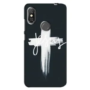 Чехол для Xiaomi Redmi Note 6 Pro (AlphaPrint) - (Христианские) (Иисус)
