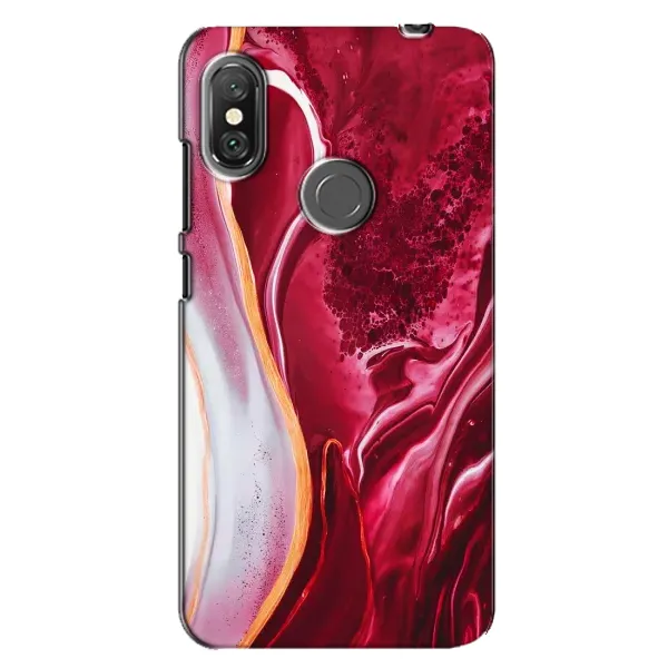 Чехол с принтом «Мрамор красный» для Xiaomi Redmi Note 6 Pro