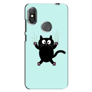 Чохол з принтом для Xiaomi Redmi Note 6 Pro (AlphaPrint) Модні коти (Падаючий кіт)