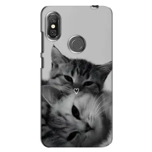 Чохол з малюнком кіт на Xiaomi Redmi Note 6 Pro (Пара котів)