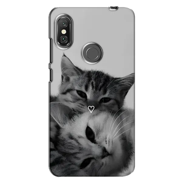 Чохол з принтом «Пара котів» для Xiaomi Redmi Note 6 Pro
